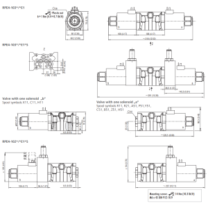 Zawór RPE4-10, Typ suwaka: Z11, Number of valve positions: 