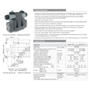 Zawór RNEH1-10, Typ suwaka: H11, Number of valve positions: