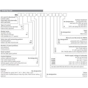 Zawór RNEH1-10, Typ suwaka: H11, Number of valve positions: