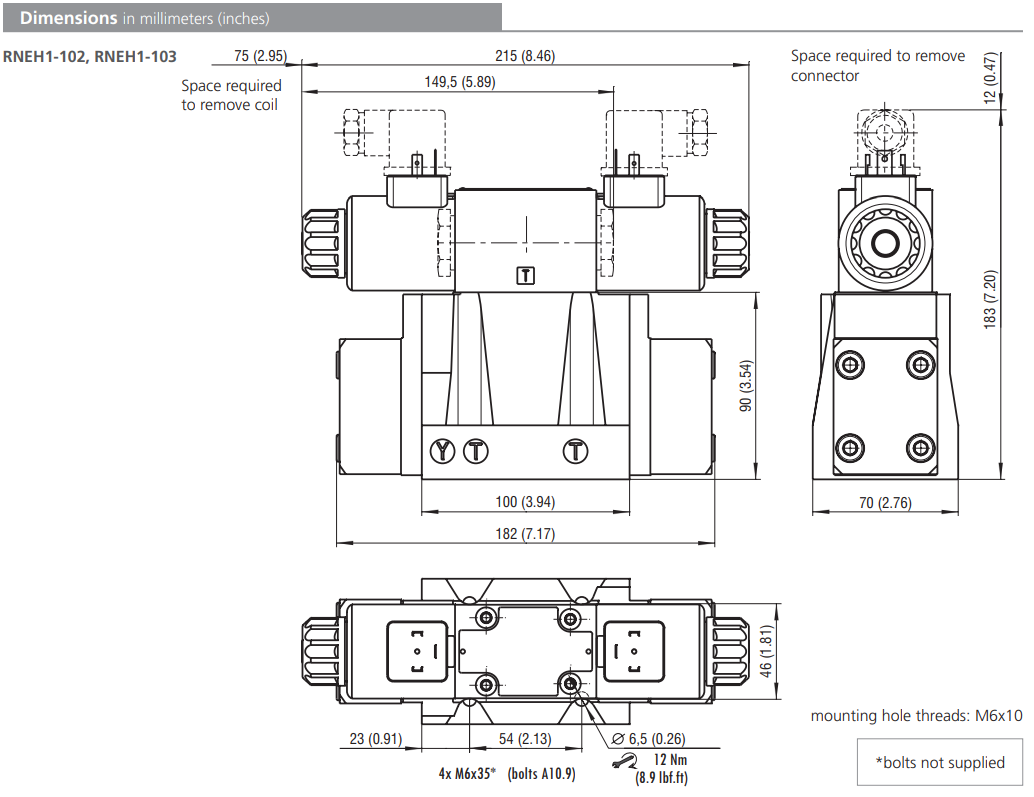 Zawór RNEH1-10, Typ suwaka: H11, Number of valve positions: