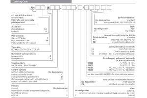 Zawór RNEH5-16, Typ suwaka: Z11, Number of valve positions: