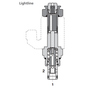 Zawór SD2E-A2, Surface treatment: A, Seals: No designation,