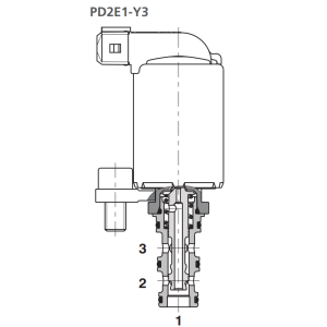 Zawór PD2E1, Napięcie: 12V, Surface treatment: A, Seals: N