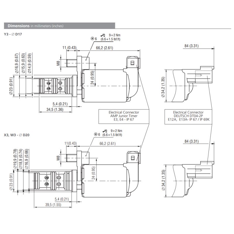 Zawór PD2E1, Napięcie: 12V, Surface treatment: A, Seals: N