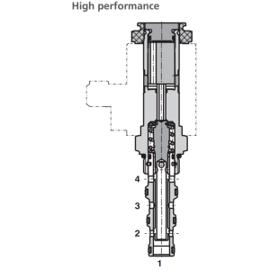 Zawór SD2E-A4, Surface treatment: A, Seals: No designation,