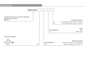 Zawór ROE3-062S2, Surface treatment: A, Seals: No designati