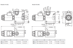Zawór ROE3-062S2M, Modular plate size: 04, Model: MA, Rated