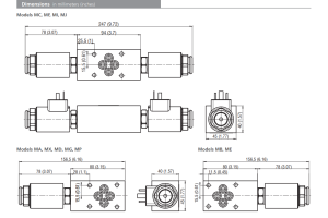 Zawór ROE3-062S2M, Modular plate size: 04, Model: MA, Rated