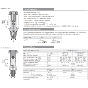 Zawór SD3E-B2, Surface treatment: A, Seals: No designation,