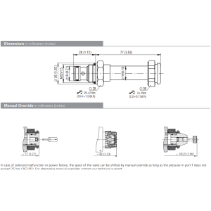 Zawór ROE3-042S5(S6), Surface treatment: A, Seals: No desig