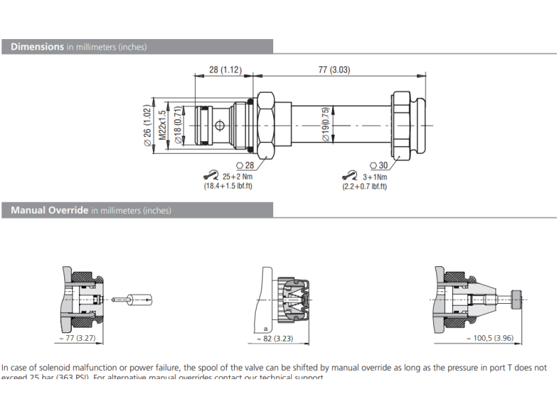Zawór ROE3-042S5(S6), Surface treatment: A, Seals: No desig