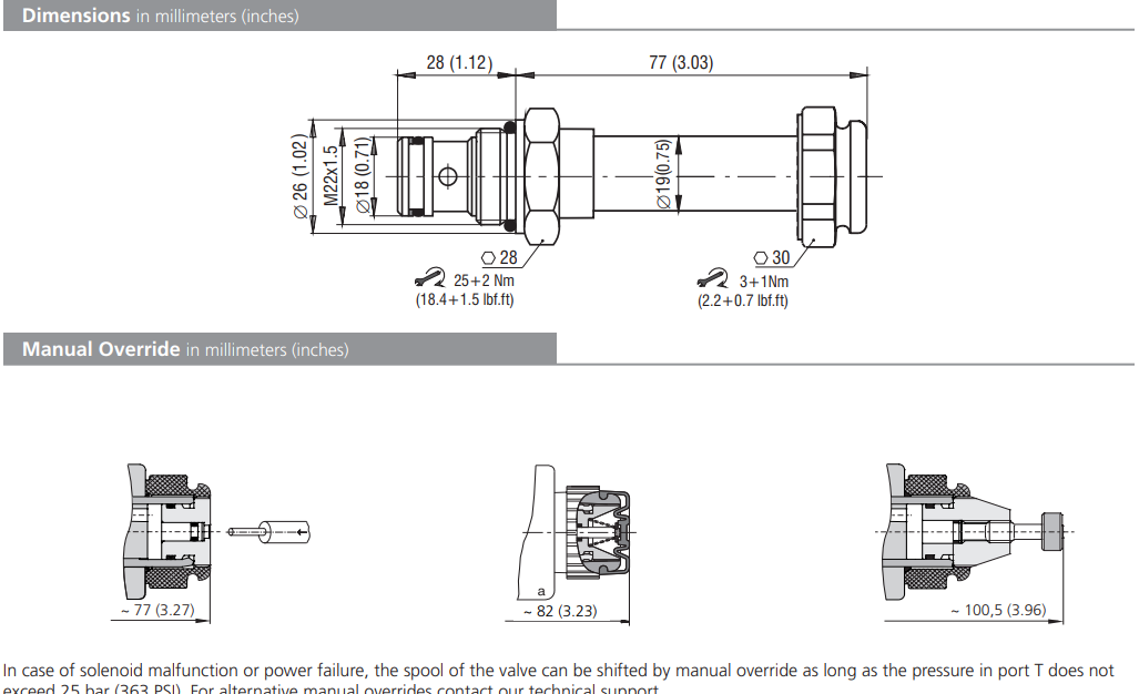 Zawór ROE3-042S5(S6), Surface treatment: A, Seals: No desig