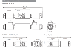Zawór ROE3-042S5(S6)M, Modular plate size: 04, Manual override: N2, Connector: E4, Rated supply voltage of solenoids: 01400, Model: R7, Functional symbols: S6