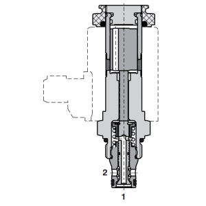 Zawór SD1E-A2, Surface treatment: A, Seals: No designation,