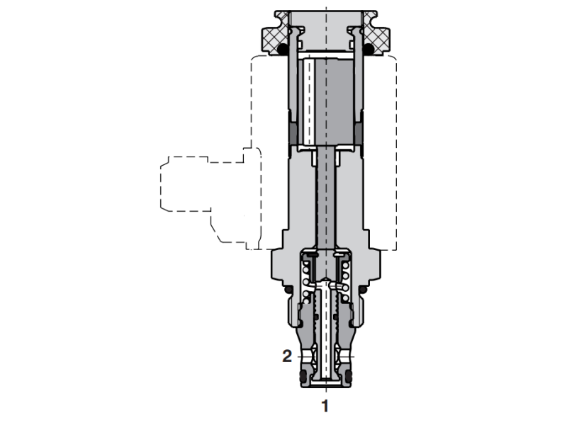Zawór SD1E-A2, Surface treatment: A, Seals: No designation,