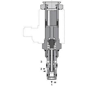 Zawór SD1E-A3, Surface treatment: A, Seals: No designation,