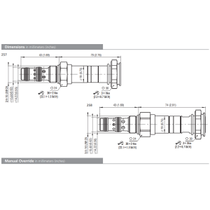 Zawór SD1E-A3, Surface treatment: A, Seals: No designation,