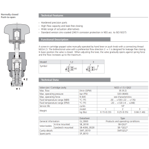 Zawór ROR3-062, Surface treatment: A, Seals: No designation