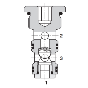 Zawór LV1-063/S, Surface treatment: A, Seals: V