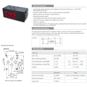 Zawór LV1-063/M, Surface treatment: No designation, Seals: 