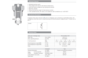 Zawór SC1F-B2, Surface treatment: , Seals: , Cracking press