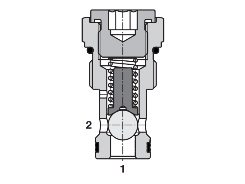 Zawór SC1F-C2, Seals: , Cracking pressure: