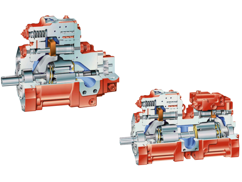 Pompa osiowa tłokowa wysokiego ciśnienia z układem otwart