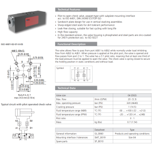 Zawór VJR1-04/M, Surface treatment: No designation, Seals: 