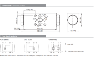 Zawór VJR1-04/M, Surface treatment: No designation, Seals: 
