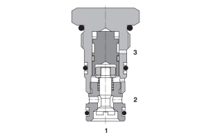 Zawór SC5H-Q3/I, Pilot piston seal: S