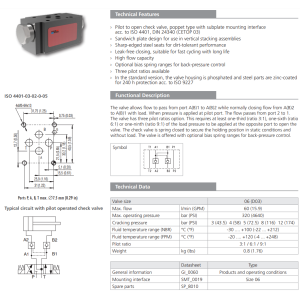 Zawór 2RJV1-06/M, Surface treatment: B, Seals: V, Cracking 