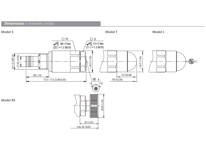 Zawór SR1A-A2, Surface treatment: A, Seals: No designation,