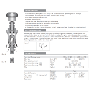 Zawór VPP1-06(08,10), Surface treatment: No designation, Se