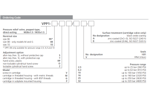 Zawór VPP1-06(08,10), Surface treatment: No designation, Se