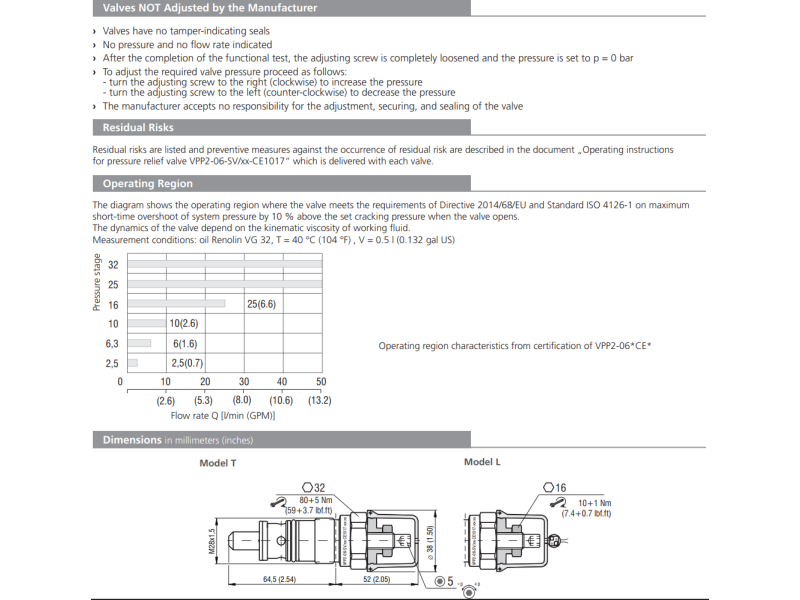 Zawór VPP2-06-SV, Surface treatment: No designation, Seals: