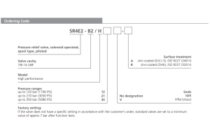 Zawór SR4E2-B2, Surface treatment: A, Seals: No designation