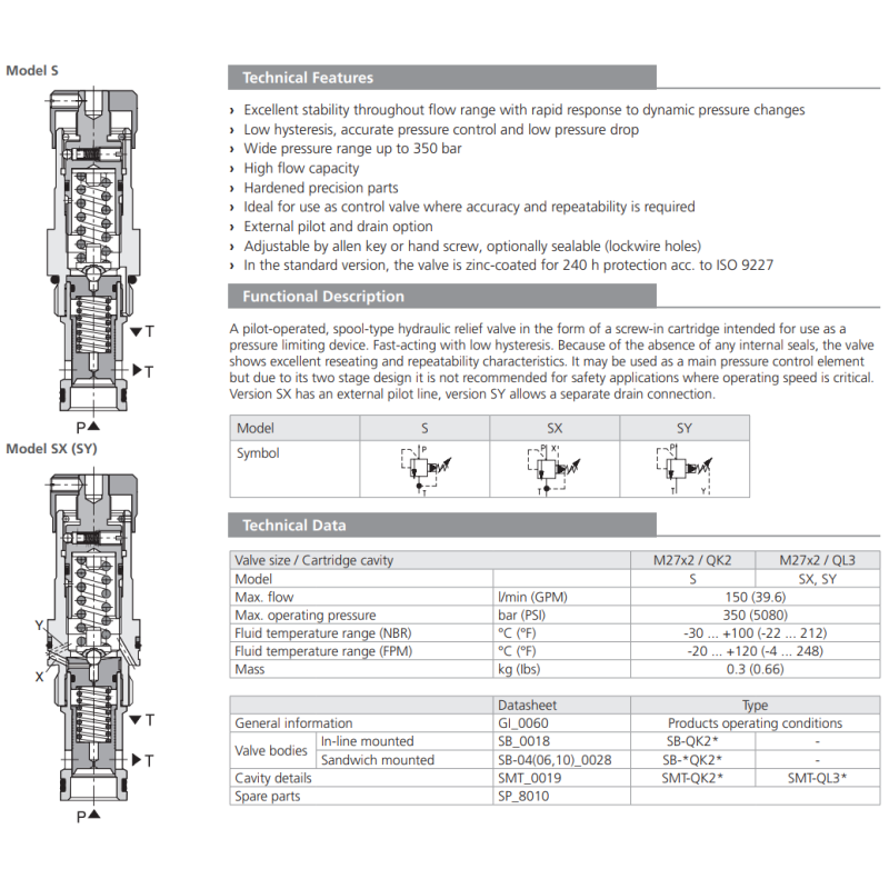 Zawór VPN2-10/S, Surface treatment: A, Seals: No designatio