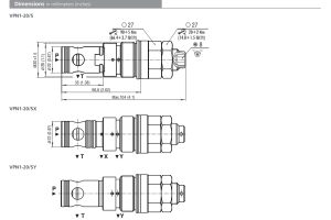 Zawór VPN1-20/S, Surface treatment: A, Seals: No designatio
