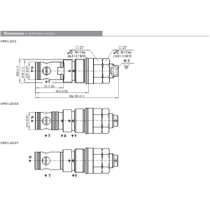 Zawór VPN1-20/S, Surface treatment: A, Seals: No designatio