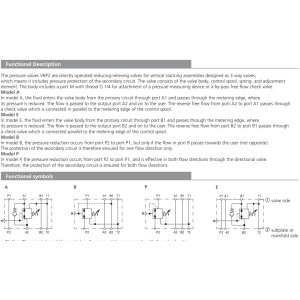 Zawór VRP2-06, Surface treatment: B, Seals: V, Adjustment o