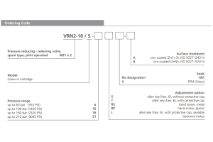 Zawór VRN2-10/S, Surface treatment: A, Seals: No designatio