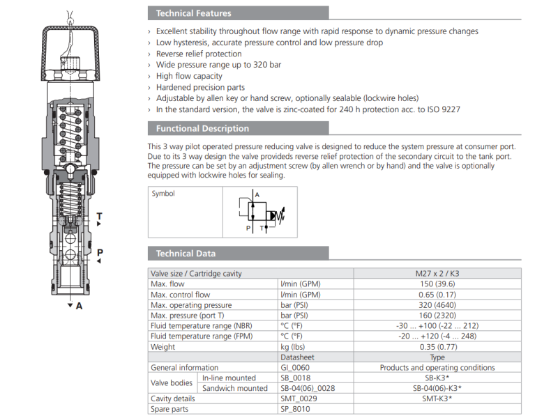 Zawór VRN2-10/S, Surface treatment: A, Seals: No designatio