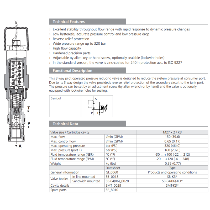 Zawór VRN2-10/S, Surface treatment: A, Seals: No designatio