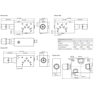 Zawór VRN2-10/M(R), Surface treatment: B, Seals: No designa