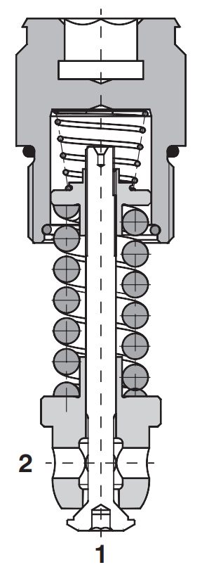 Zawór DBV3, Surface treatment: No designation, Seals: No de