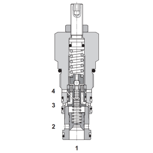 Zawór SUD6A-U4/I, Pressure range: 10, Factory setting: 100/