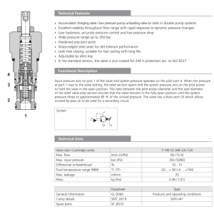 Zawór SUD6A-U4/I, Pressure range: 10, Factory setting: 100/