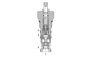 Zawór SUD6A-V4/I, Pressure range: 20, Factory setting: 200/