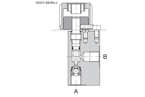 Zawór VSO1-04/R, Seat diameter: 2, Model: J