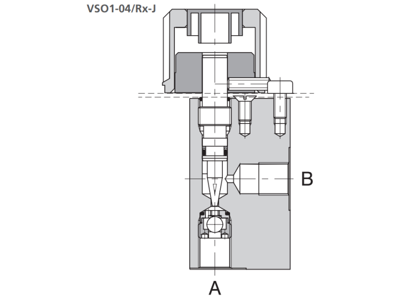 Zawór VSO1-04/R, Seat diameter: 2, Model: J